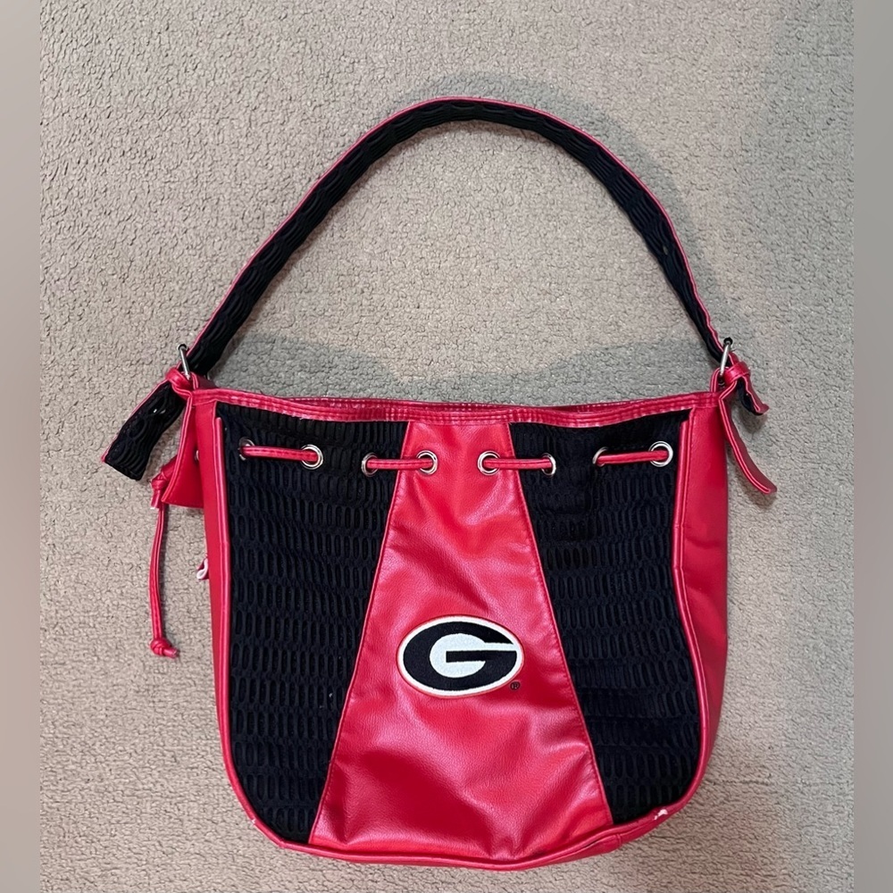 Georgia bulldog drawstring purse